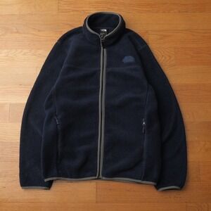 The North Face Navy Full Zip Fleece Jacket Men's Medium FA21 NF0A4P6T Winter